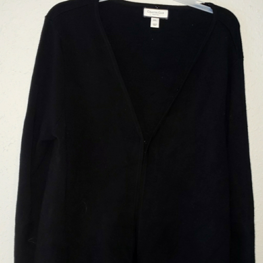 Charter Club V-neck boyfriend jacket
